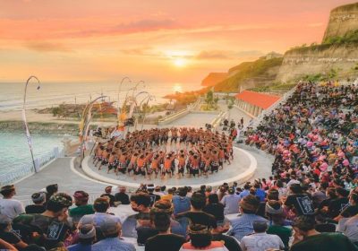 Melasti Kecak Dance Show with Beautiful Sunset!